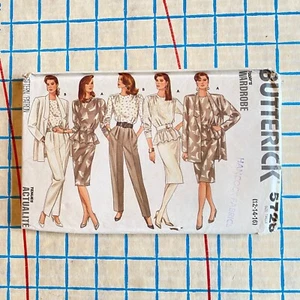 Womens Uncut 1980s Wardrobe Pattern Size 12 14 16 Butterick 5728 - Picture 1 of 3