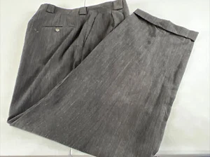 Joseph Abboud Men's Dark Gray/Black Subtle Striped Dress Pants 36X31 $125 - Picture 1 of 8