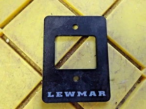 NEW LEWMAR PANEL FOR WINDLASS WINCH 4 X 3 ALUM NO BX - Picture 1 of 4