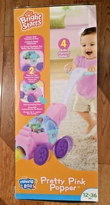 Bright Starts Pretty Popper Pink Toddler Push Toy - Picture 1 of 6