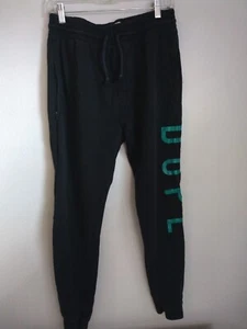 Dope Black Skinny Fleece Sweatpants Jogging Pants (XL) Zipper Pockets - Picture 1 of 8