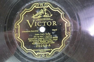American Legion Band - VICTOR 20269 - Iowa Corn Song - The Conqueror March - Imagen 1 de 2