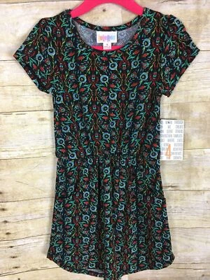 Lularoe Niños Mae Vestido Bolsillo Nuevo Talla 4 Foto 1 de 4