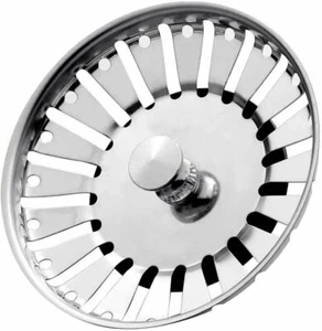 Colino tappo scarico lavello cucina ricambio acciaio inox premium 78 mm - Foto 1 di 8