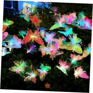 Solar Garden Lights, Solar Swaying Light for Outside, New 2 Pack Butterfly - Picture 1 of 7