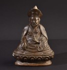 Lama Shabdrung Ngawang Namgyel. Bhutan. Alte  Bronze Statue (Tibetan Buddha)