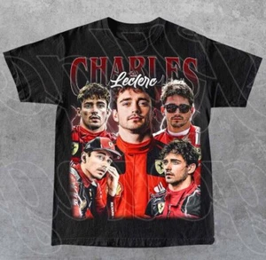 Limited Charles Leclerc Vintage T-Shirt, Gift For Woman and Man Unisex T-Shirt - Picture 1 of 2