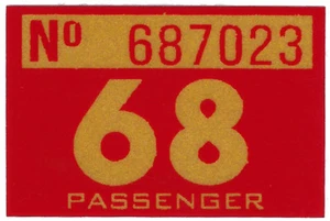 1968 WASHINGTON Vinyl Sticker Decal -CAR/Passenger License Plate Reg.TAB TAG-New - Picture 1 of 3