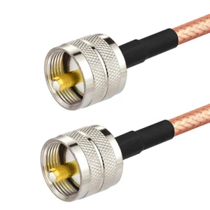 RG400 Cable UHF Male PL-259 Connector UHF Radio Antenna 100cm for HAM & CB Radio - Picture 1 of 2