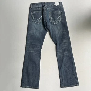Pantalones de mezclilla Tin Haul Dolly para mujer 28 corte bota corta occidental tiro bajo 28x30 Country Y2K - Imagen 1 de 10
