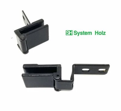 Coppia Cerniere per ante in vetro chiusura a scatto - SYSTEM HOLZ SERIE 800