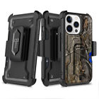 For Apple iPhone 14/Plus/Pro/Pro Max Holster Case Card Phone Belt Clip KickStand