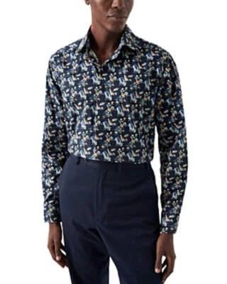Camisa Eton para hombre de ajuste contemporáneo con estampado floral Foto 1 de 2