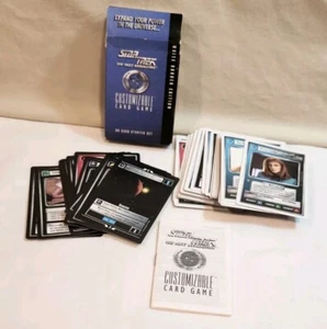1995 Star Trek The Next Generation CCG Starter Set White Border Plus Extras NM+ - Picture 1 of 5