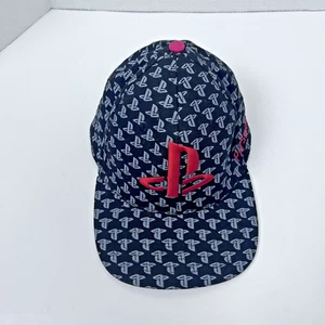 Playstation Hat All Over Watermark Geek Out Officially Licensed Product Logo Cap - Picture 1 of 9