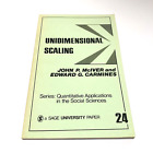 Unidimensional Scaling Mciver Carmines 24 Sage 1991 Quantitative Applications