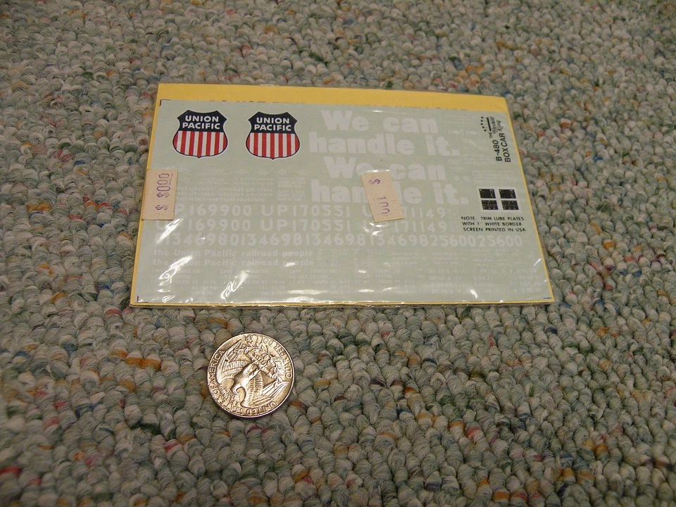 Herald King decals HO B-480 Union Pacific We can Handle 50' red box car  N132 - Image 1 of 1