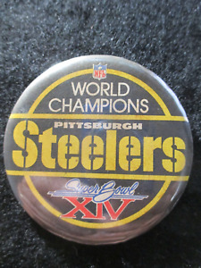 Vintage Pittsburgh Steelers Superbowl 14 ‘ 1980  Button 2 1/4"”