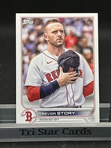 2022 TOPPS UPDATE #US22 TREVOR STORY SP SHORT PRINT VARIATION BOSTON RED SOX - Picture 1 of 2
