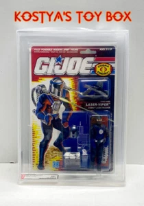 GI Joe Cobra LASER-VIPER 1990 MOC AFA 80+ Factory Sealed Action Figure - Picture 1 of 8