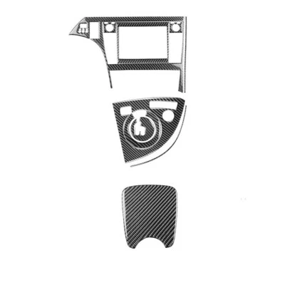 Tapicería de cubierta de palanca de cambios y consola central de fibra de carbono para Toyota Prius 2012-2015 Foto 1 de 4