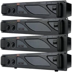 Pro - PA2400 - Rack Mount Professional Power Amplifier - 1200 Watts PA Band Club - Picture 1 of 2