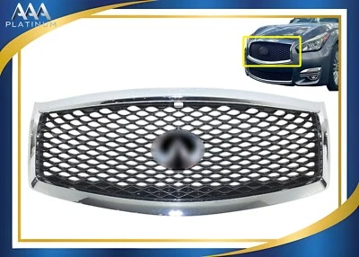 Parrilla de parachoques delantero superior con opción de cámara para Infiniti Q70 Q70L 2015-2019 Foto 1 de 4
