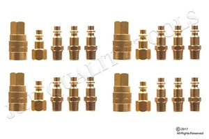(20) Brass Coupler Quick Connect Coupler Set Air Compressor Hose NEW - Picture 1 of 1