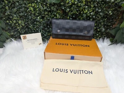 LV Louis Vuitton Graphite Wallet - Image 1 of 4