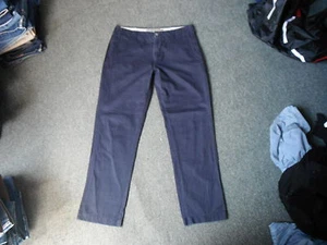 Easy Essential Chino Straight Jeans Waist 32" Leg 30" Faded Dark Blue Mens Jeans - Picture 1 of 4
