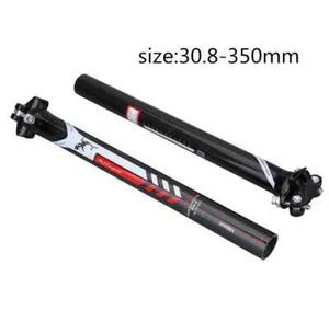 Full Carbon Fiber Seat Post Saddle Tube High Strength Seatpost Length 250-400 Mm - Picture 1 of 42