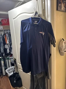 Tx3 Dry Fit Cool NFL team apparel New England Patriots navy blue golf Lg 🏈 - Picture 1 of 10