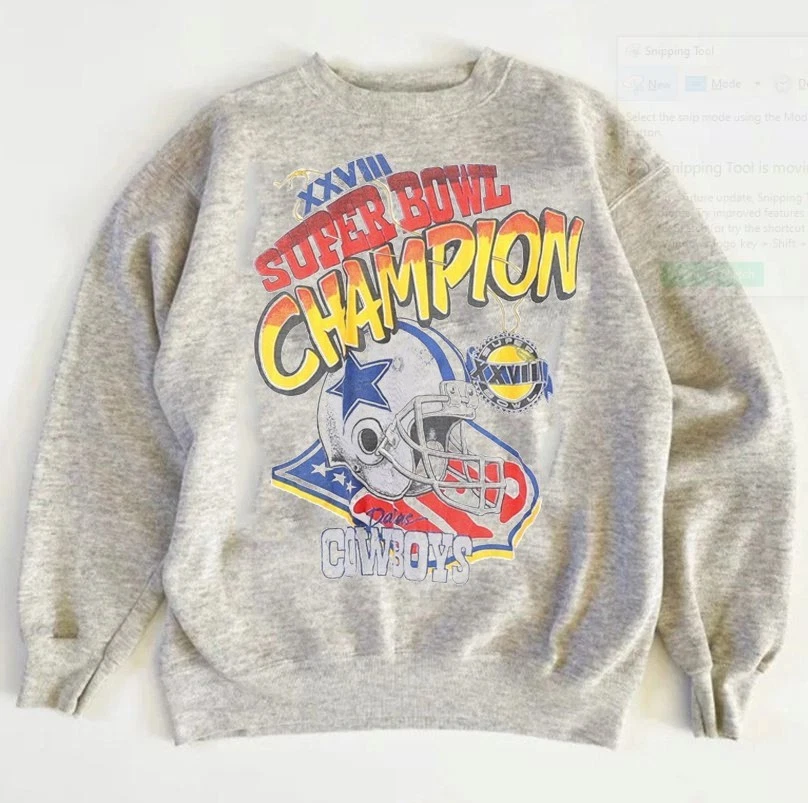 Dallas Cowboys super bowl champions crewneck sweatshirt VK05269 - Image 1 of 1