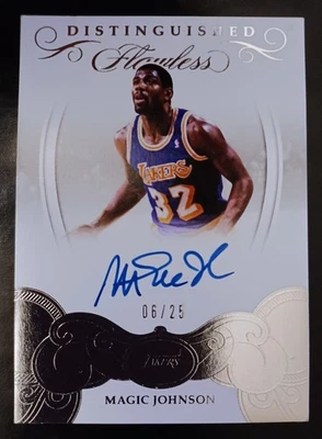 MAGIC JOHNSON-2017/18 Flawless SILVER (#6/25) DISTINGUISHED AUTO/AUTOGRAPH-RARE - Image 1 of 4