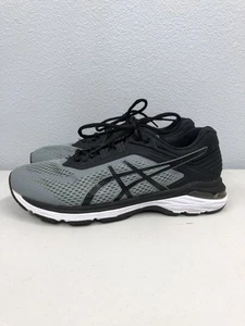 ASICS GT-2000 6 Shoes Mens Size 9 Gray Black Running Sneakers FlyteFoam T807N 4E - Picture 1 of 12