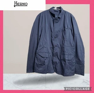 Herno Men Men'S Blouson Coat size 48 Navy Limited Edition Rare Model High Qualit - Picture 1 of 8