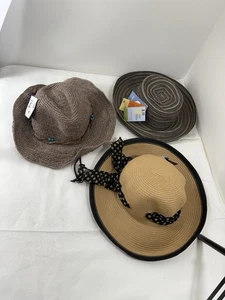 Juego de 3 sombreros ajustables Wallaroo nuevos con etiquetas - Imagen 1 de 22
