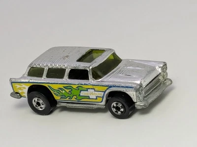 Hot Wheels Super Chromes Chrome Yellow Windows Alive 55 Chevy Nomad Hong Kong - Image 1 of 4