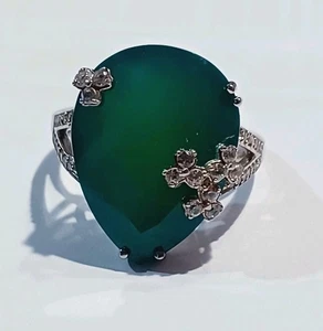Verder Onyx handgefertigter Ring in Sterlingsilber 11,80 ctw - Größe 7 - Bild 1 von 4