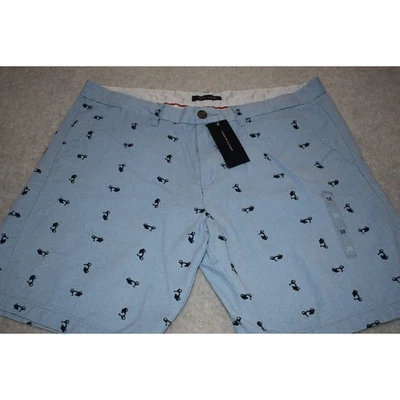 Tommy Hilfiger Pantalones Cortos Para Hombre Talla 38 Caquis Chinos Planos Azul Náutico NUEVOS ETIQUETAS Foto 1 de 4