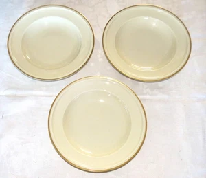 Rosenthal Winifred 2902: Cream with Gold trim: THREE 9.5/8 Rimmed Soup Bowls - Picture 1 of 5