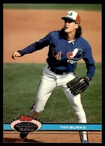 1991 Stadium Club Tim Burke Montreal Expos #514 - Picture 1 of 2