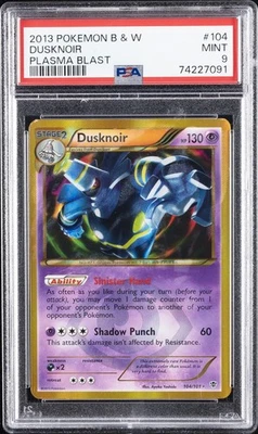 2013 POKEMON B&W PLASMA BLAST #104 DUSKNOIR PSA 9 - Image 1 of 2