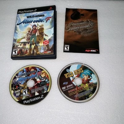 Wild Arms Alter Code F PS2 NTSC US Edition +Manual & Bonus Disc Vgc Rare Used - Image 1 of 4