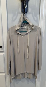 Logo Lounge Damen Übergröße 2X T-Shirt Hoodie Solid Light Stone Khaki Shirt - Bild 1 von 4