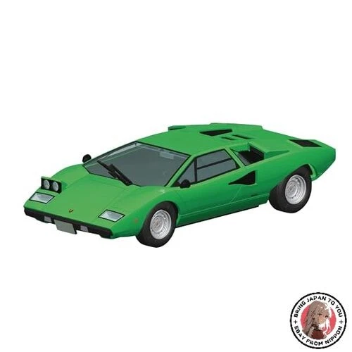 NUOVO kit modellino Aoshima Lamborghini Countach LP400 (verde) scala 1:32 - Immagine 1 di 1