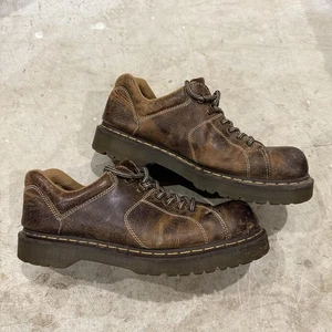 Zapatos Dr Martens AirWair Para Hombre 12 Gruesos Plataforma Oxford Y2K Marrón 10940 De Colección - Imagen 1 de 10