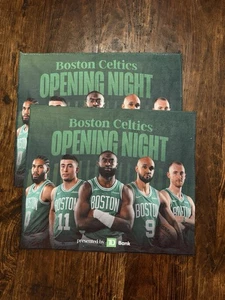 Boston Celtics Game Towels NBA 2025 Opening Night Different Here Set Of 2 - Picture 1 of 3