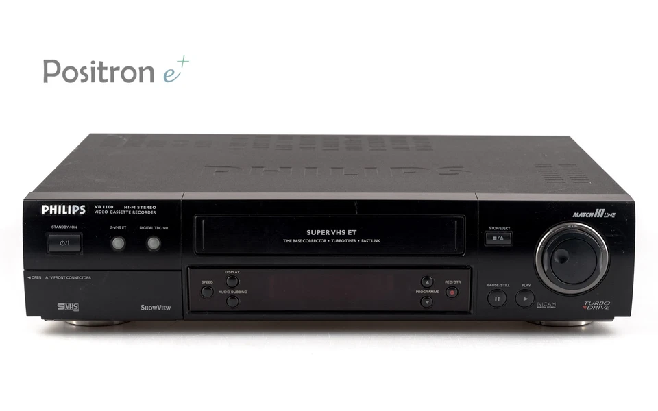 Philips VR1100 Svhs Videoregistratore / Tbc Dnr / revisionato 1 Anno garanzia [ - Immagine 1 di 4