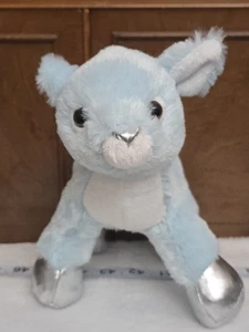 Ganz Blue Winter Fawn Webkinz Plush NO Code Silver Feet Soft Stuffed Baby Deer - Picture 1 of 4